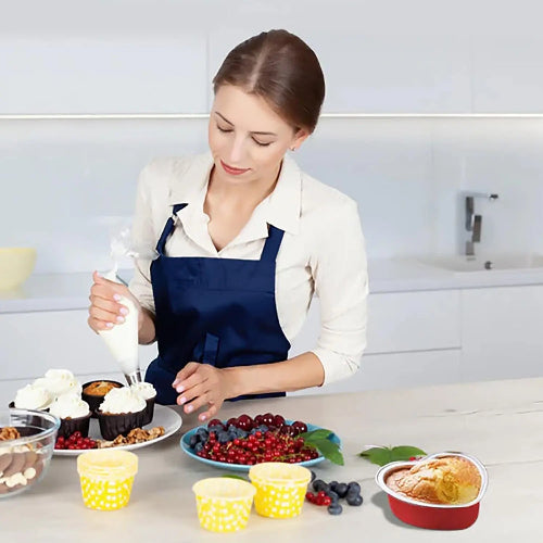 Disposable Mini Heart Shaped Foil Pan   #3055NL KitchenDance