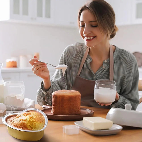 Disposable Mini Heart Shaped Foil Pan   #3055NL KitchenDance