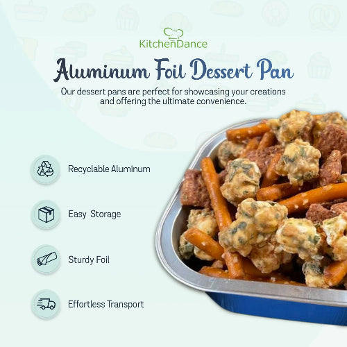 4" Square Colored Aluminum Foil Dessert Pan #A6NL KitchenDance