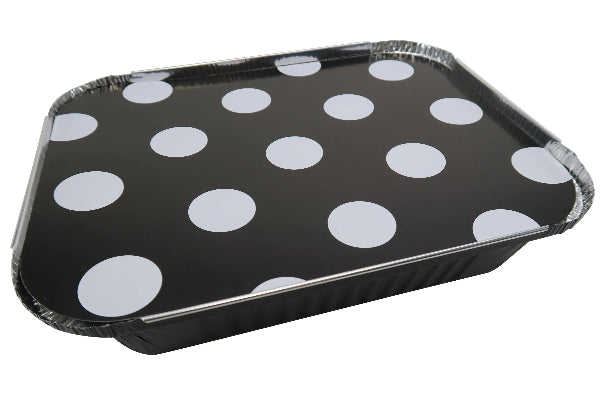 Colored Disposable Aluminum 3.75 Pound Carryout pan w/ Board Lid #3227L KitchenDance