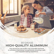 Disposable Aluminum Foil 6 Cup Muffin Pan  #1500 Durable Packaging