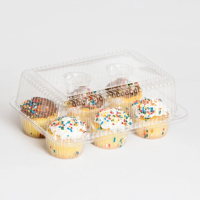 6 Count Cupcake Container with High Dome Lid - #CPC56