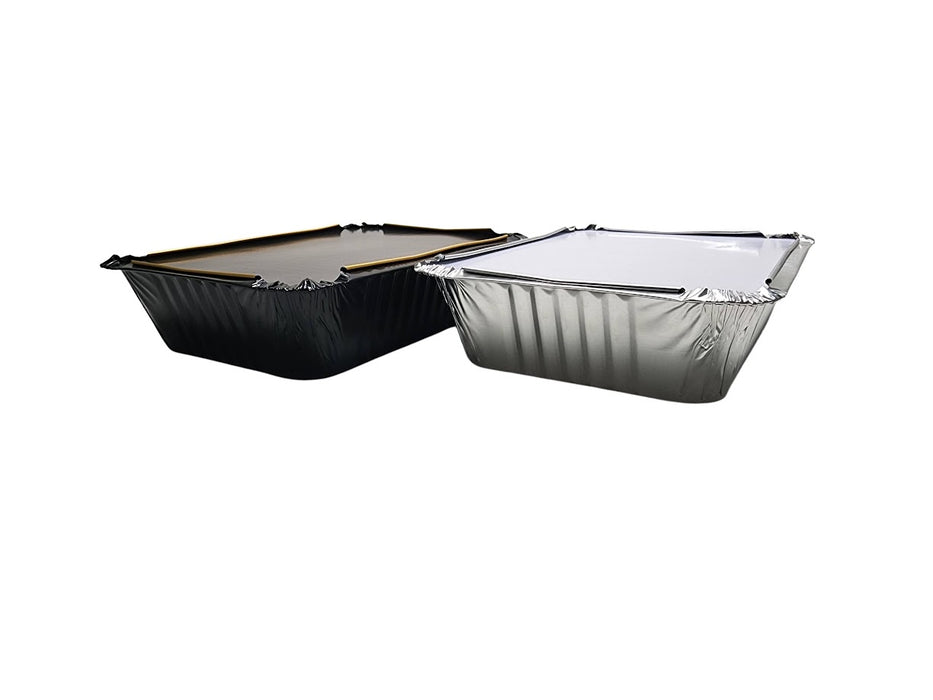 2¼ lb. Disposable Heavy Foil Carryout Pan with Board Lid   #6421L