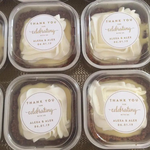 Snap-On Plastic Lid for 4 inch Square Aluminum Dessert Pan #PL-A6 KitchenDance