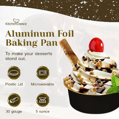 5 oz. Disposable Aluminum Colored Foil Baking Cups  #A41NL KitchenDance