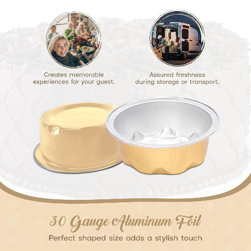 2 oz. Disposable Colored Aluminum Foil Cup #A3NL KitchenDance