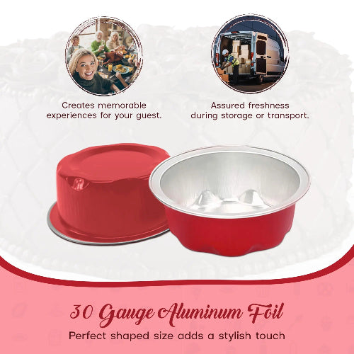 2 oz. Disposable Colored Aluminum Foil Cup #A3NL KitchenDance