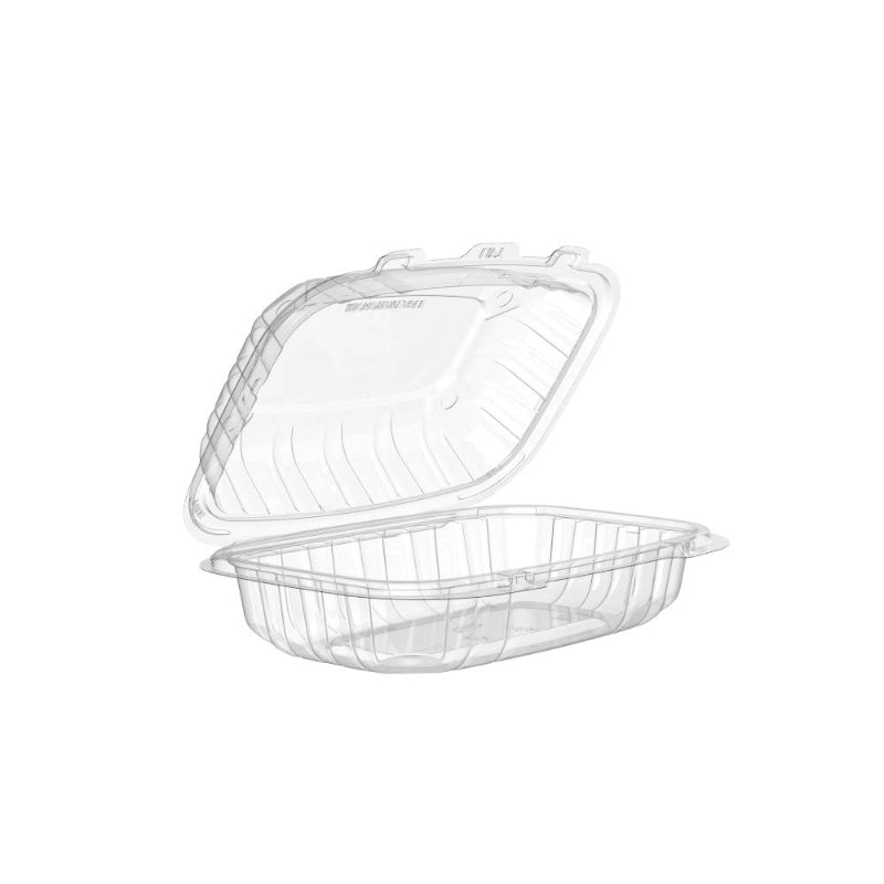 9 x 6 in Utility Clear PP Plastic Hinged Container - #69PPHT1