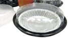 disposabe 2 piece plastic 6" pie pan container