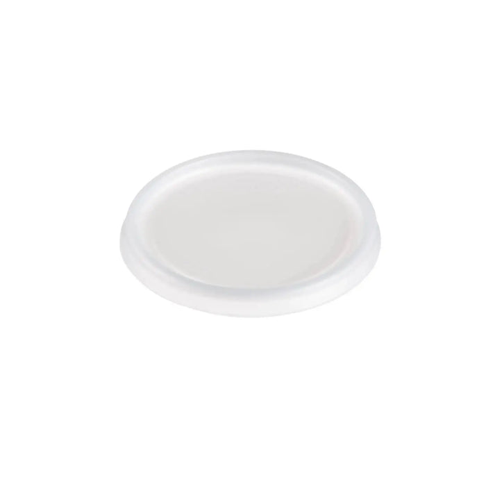 Dart 6 oz. Translucent HIPS Plastic Non-vented Lid - Sleeve of 100 - #6JLNV Dart Container