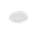 Dart 6 oz. Translucent HIPS Plastic Non-vented Lid - Sleeve of 100 - #6JLNV Dart Container