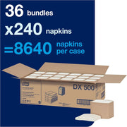 Tork Xpressnap Fit® White Dispenser 1-ply Napkin 100% Recycled Fibers - #DX500 Tork