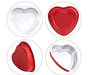 8 oz.  Individual Sized Disposable Heart Shaped Foil Dessert Pan -  #A255NL KitchenDance