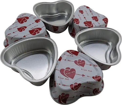 Disposable Mini Heart Shaped Foil Pan   #3055NL KitchenDance