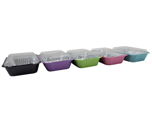 Plastic lid for Colored Aluminum 1½ lb. Foil Deep Carryout Pan  #PL-7650 KitchenDance