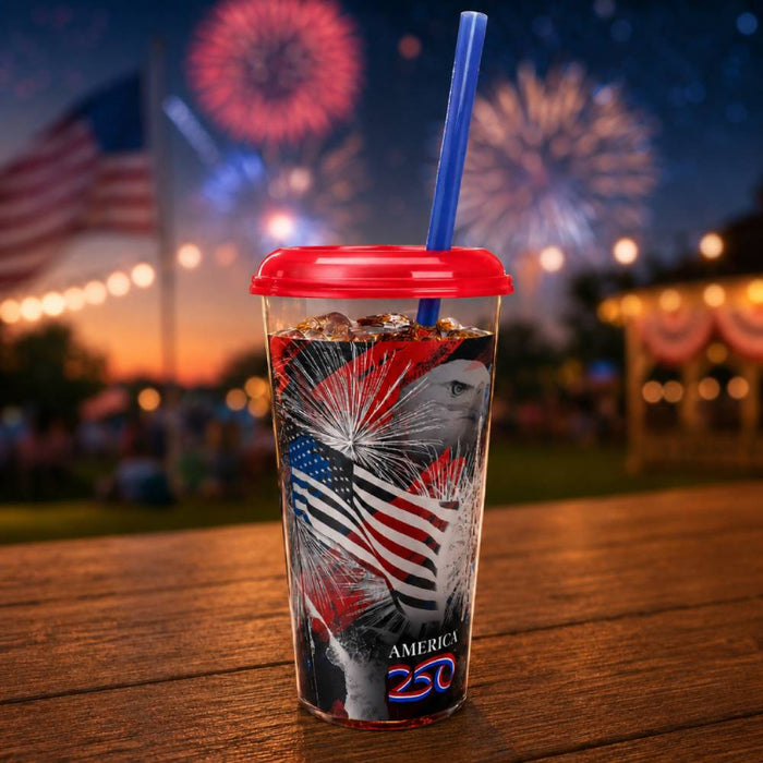 32 oz. America250 Clear Souvenir Cup - #8022250