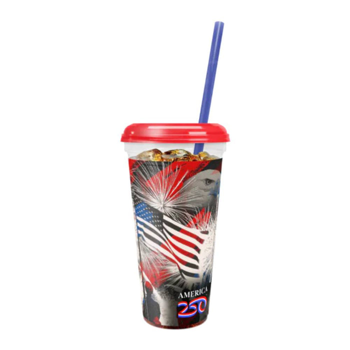 32 oz. America250 Clear Souvenir Cup - #8022250