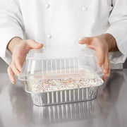 9" Square  Disposable Foil Cake Pan with Clear Dome Lid    #1100P Durable Packaging