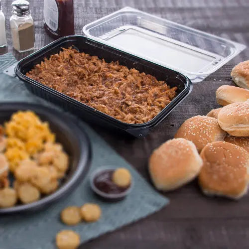 Dart Solo 11.5x8" MPS Plastic Hinged Lid Entree Container - #919017-PM94