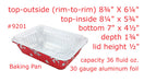 disposable aluminum foil 2¼ lb. holiday baking pan, food container