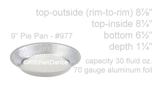 disposable aluminum foil 9" pie pan, heavy weight baking pan