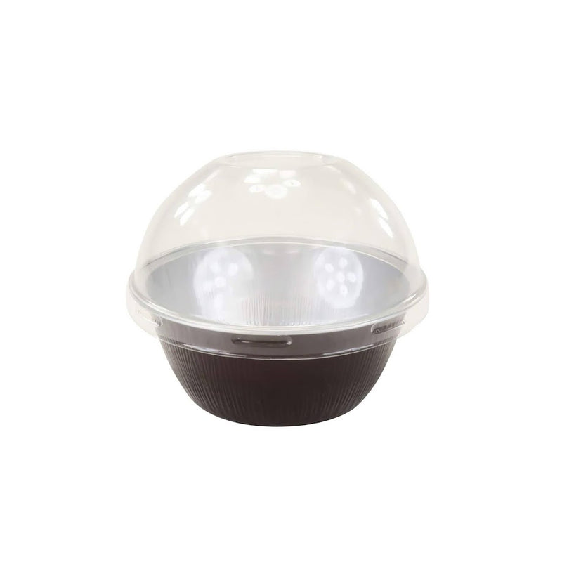 4 oz. Colored Foil Ramekins / Baking Cups with Plastic Lid - #A50P
