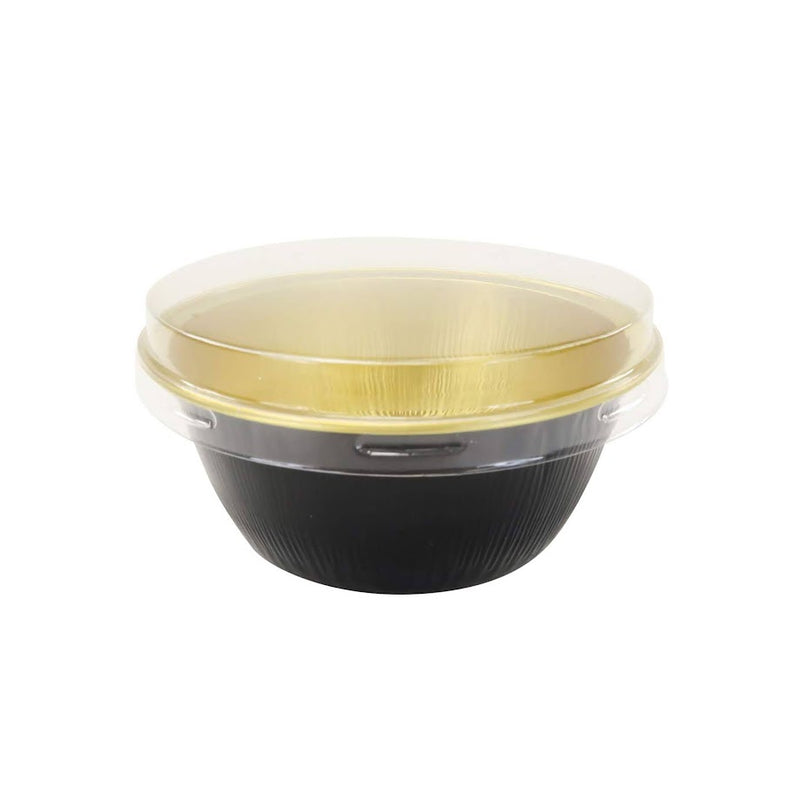 4 oz. Colored Foil Ramekins / Baking Cups with Plastic Lid - #A50P