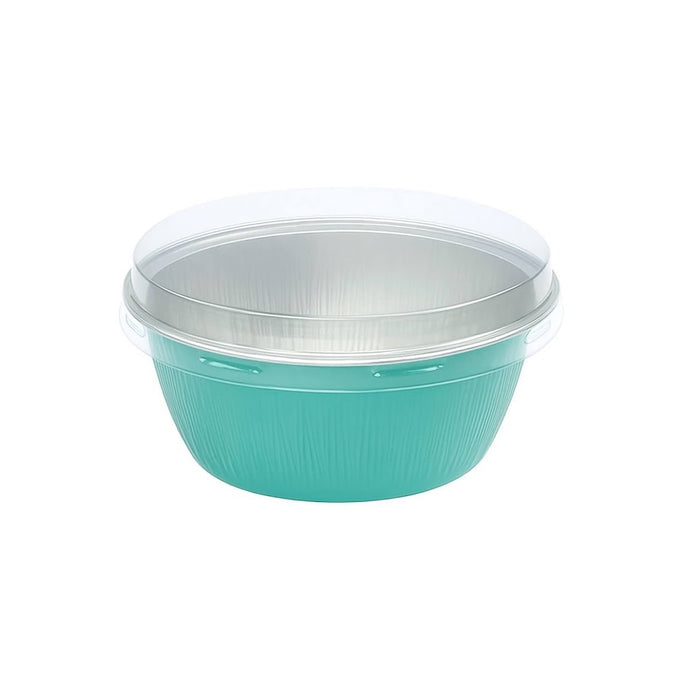 4 oz. Colored Foil Ramekins / Baking Cups with Plastic Lid - #A50P