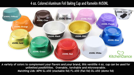 disposable aluminum foil 4 OZ. ramekins, individual serving size dessert cup, baking pans 