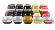 4" Square Colored Aluminum Foil Dessert Pan #A6NL KitchenDance