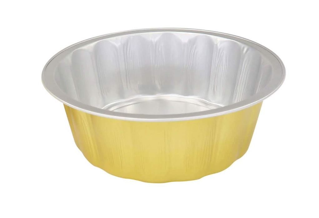 8 oz. Round Disposable Aluminum Foil Colored Dessert pan  #A8NL