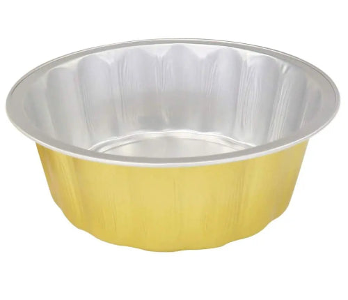 8 oz. Round Disposable Aluminum Foil Colored Dessert pan  #A8NL KitchenDance