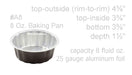 disposable aluminum foil round desert pans, holiday baking