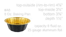 disposable aluminum foil round desert pans, holiday baking