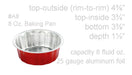 disposable aluminum foil round desert pans, holiday baking