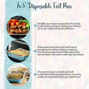 Colored Aluminum 1½ lb. Foil Deep Carryout Pan with Plastic Lid  #7650P KitchenDance