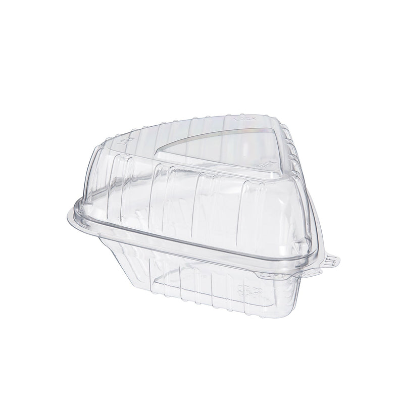 Standard Plastic Hinged Pie Slice Container - #CPC-9019
