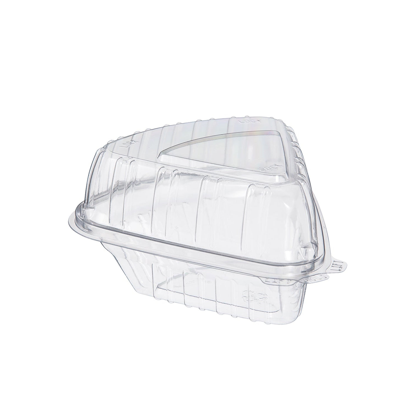 Standard Disposable Plastic Hinged Pie Slice Container - #CPC-C54 ...