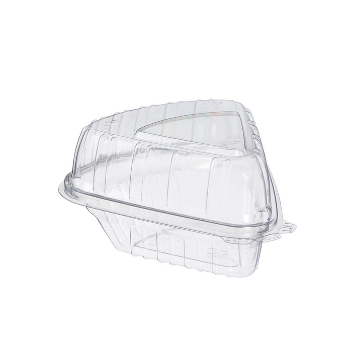 Standard Plastic Hinged Pie Slice Container - #CPC-9019