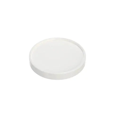 Dart Solo 16 oz. White DSP Paper Spiral Wound Non-vented Lid - Sleeve of 25 - #CA16A-4000