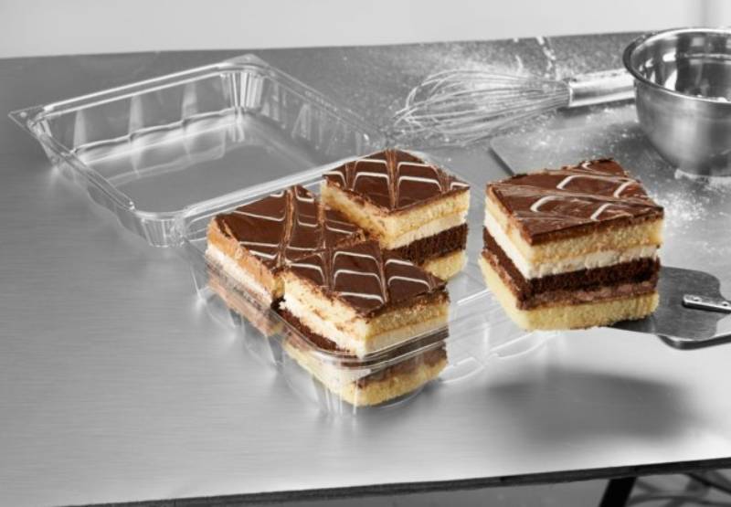 9 x 7 PET Plastic Bakery Container - #CF6080