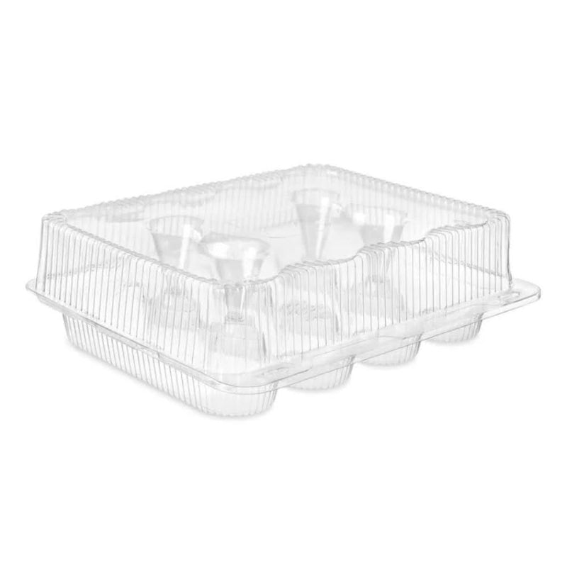 Contenedor de plástico transparente para cupcakes, 12 unidades, n.° CPC-212