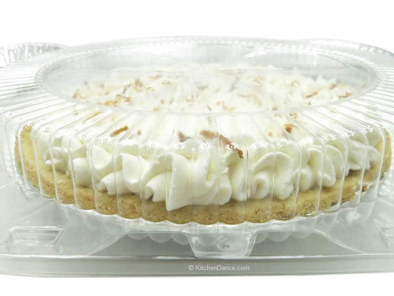 10" pie container - clear plastic clamshell - low dome  