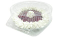 8" pie container - clear plastic clamshell - high dome