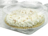 9" pie container - clear plastic clamshell - high dome 