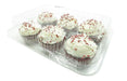 plastic cupcake cotainer - 6 count or 6 cup 