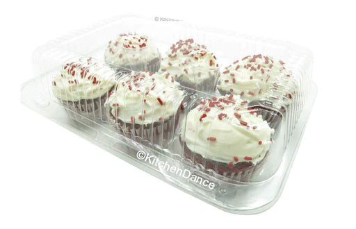 plastic cupcake cotainer - 6 count or 6 cup 