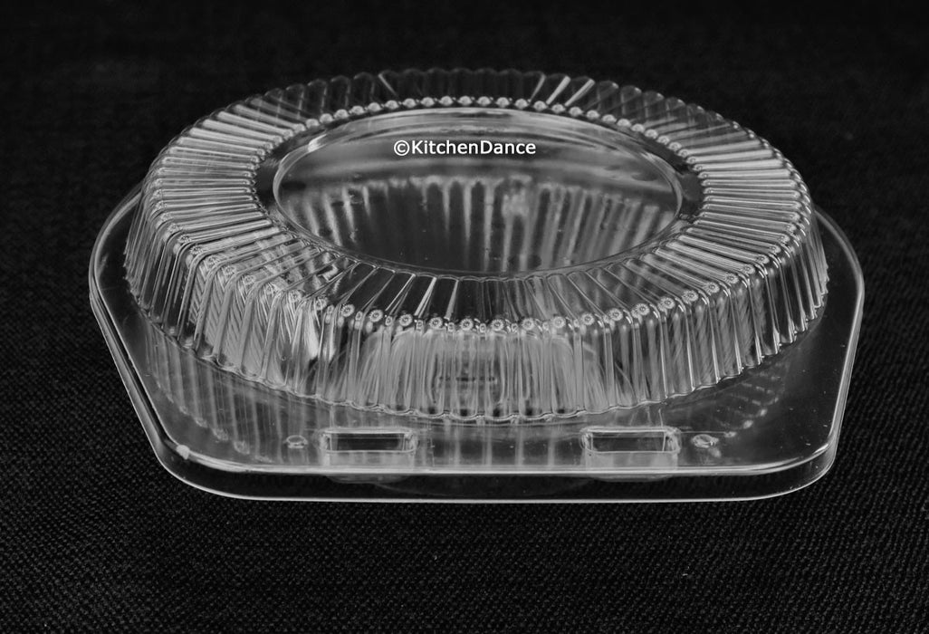 plastic clameshell container for 5" foil pie/tart pan