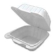 6 x 6 x 3 MFPP 1 Compartment Hinged Take Out Containers D&W Fine Pack