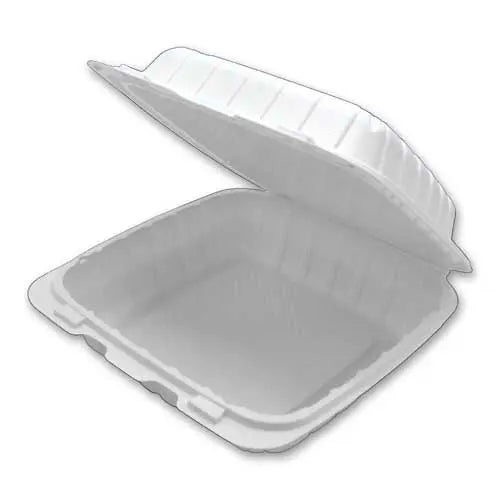 9 x 9 x 3 MFPP 1 Compartment Hinged Take Out Containers D&W Fine Pack